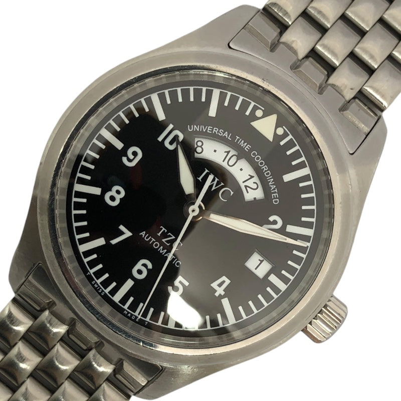 インターナショナルウォッチカンパニー IWC パイロット ウォッチ フリーガー UTC IW325102 ブラック SS 自動巻き メンズ 腕時計