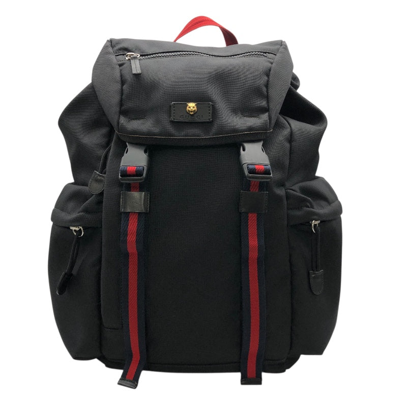 グッチ GUCCI シェリーライン バックパック 429037 ブラック ナイロン