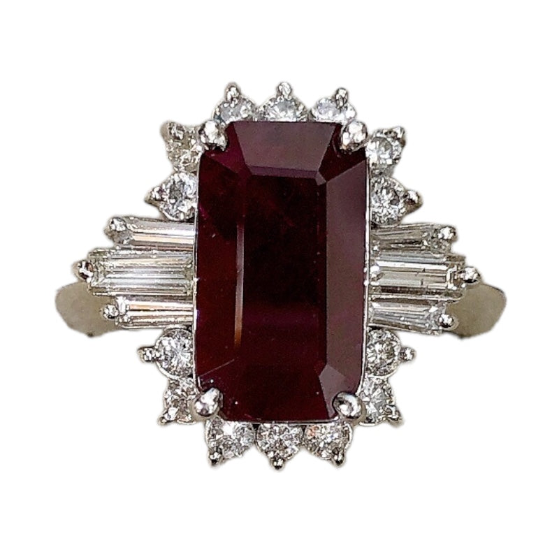 ルビーリング pt900 Del-Migliore ルビーリング pt900 Del-Migliore ルビーリング pt900 Del-Migliore