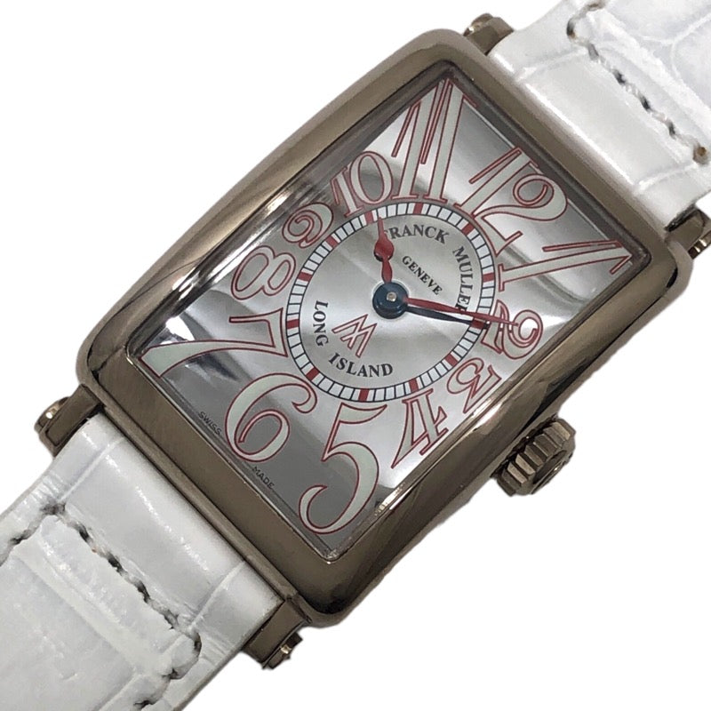 フランク・ミュラー FRANCK MULLER ロングアイランド マーカス 25本限定 900QZ シルバー SS/レザーストラップ レディ |  中古ブランドリユースショップ OKURA(おお蔵)