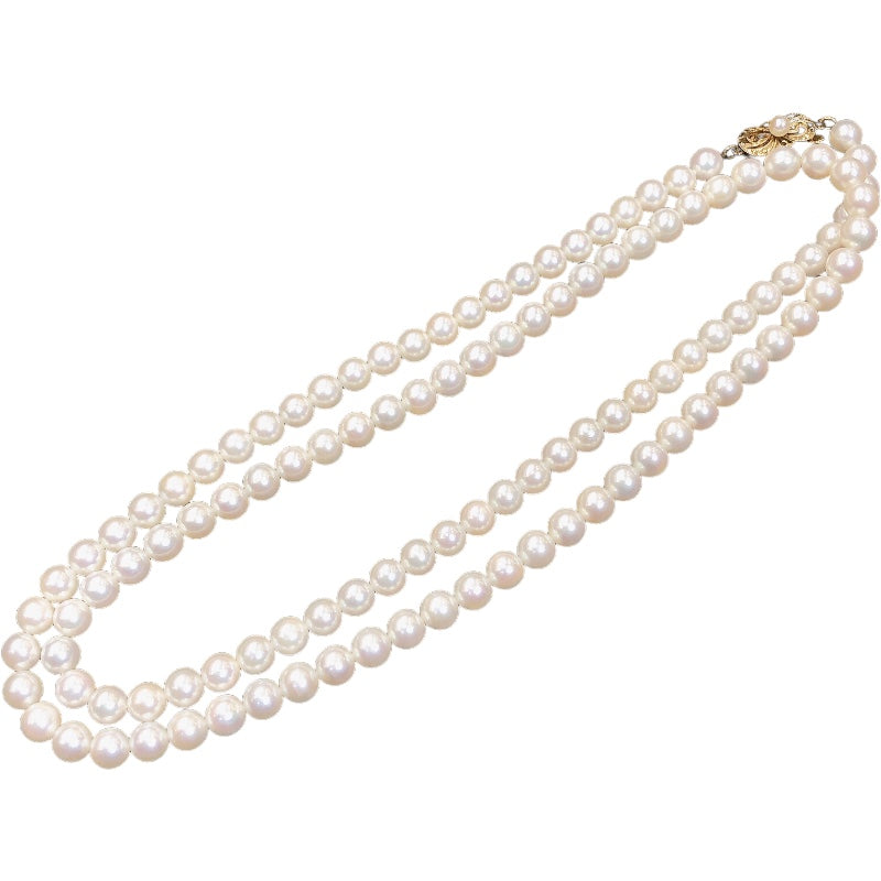 ミキモト MIKIMOTO K14 パールロングネックレス K14ゴールド 585YG ジュエリー | 中古ブランドリユースショップ  OKURA(おお蔵)