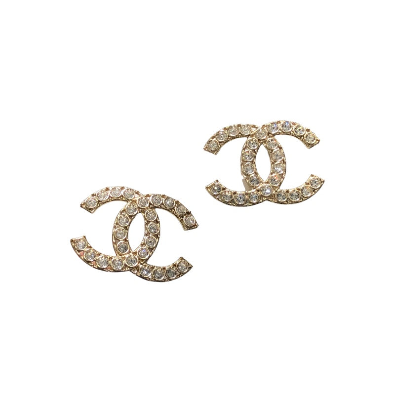 流行 シャネル メタル/ストラス メタル ココマークピアス CHANEL アクセサリー