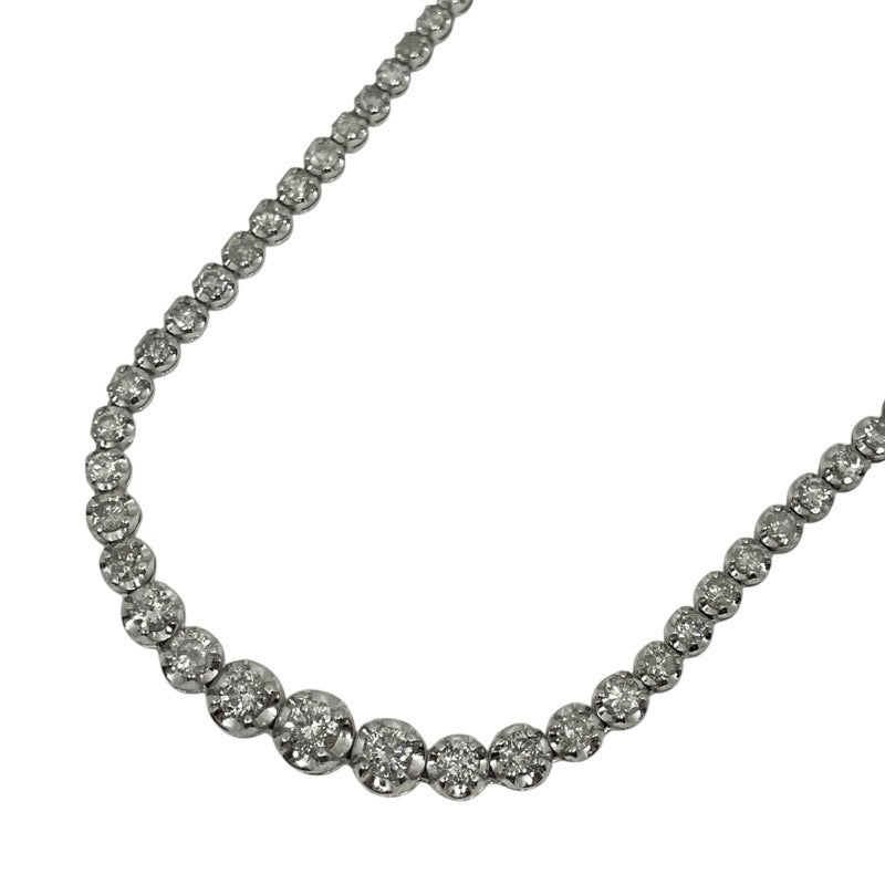 【送料無料】 ダイヤモンド テニス 中古 | ジュエリー Pt900 ネックレス アクセサリー