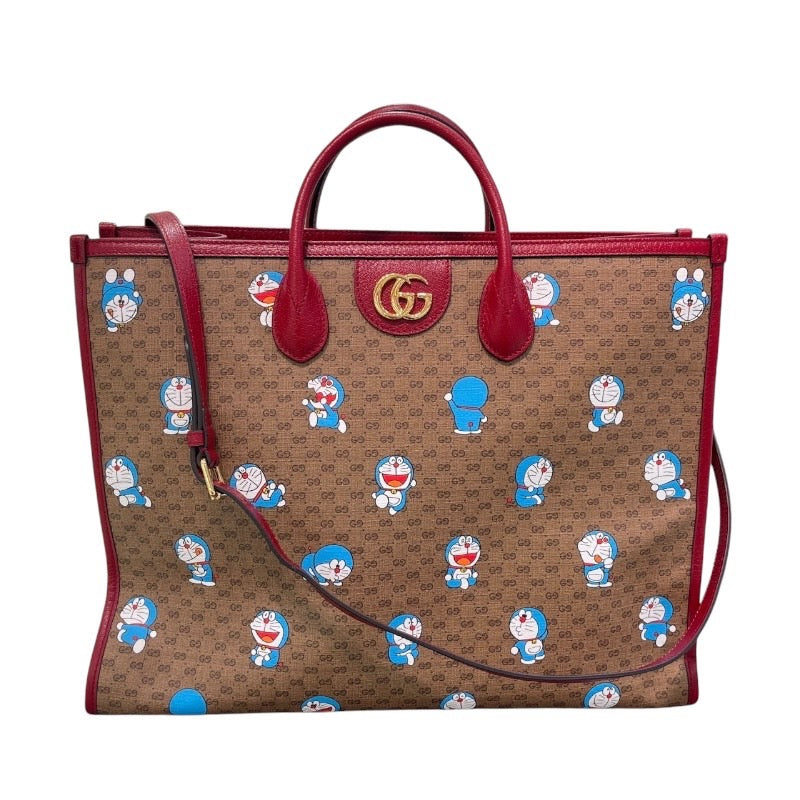 グッチ GUCCI 2WAYトートバッグ ドラえもんコラボ 653952 GGスプリーム レディース トートバッグ | 中古ブランドリユースショップ  OKURA(おお蔵)