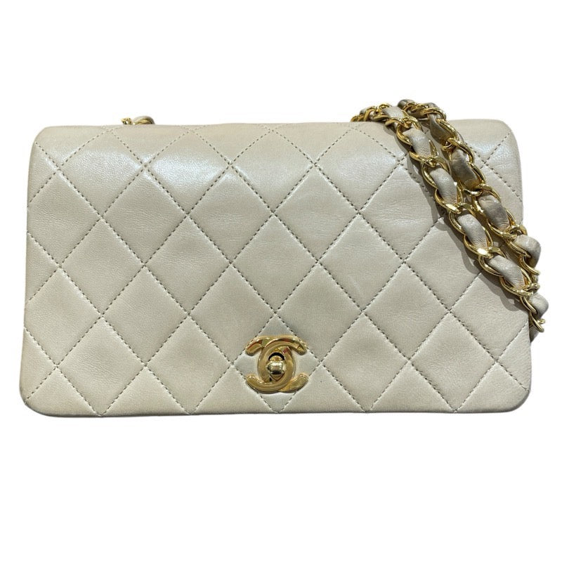 シャネル CHANEL マトラッセ25 A01112 ベージュ GD金具 キャビア