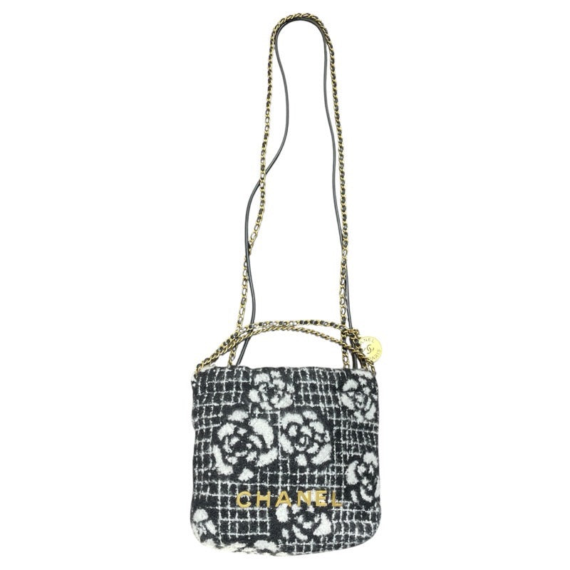 シャネル CHANEL シャネル22ミニ AS3980 ブラック・ホワイト GD