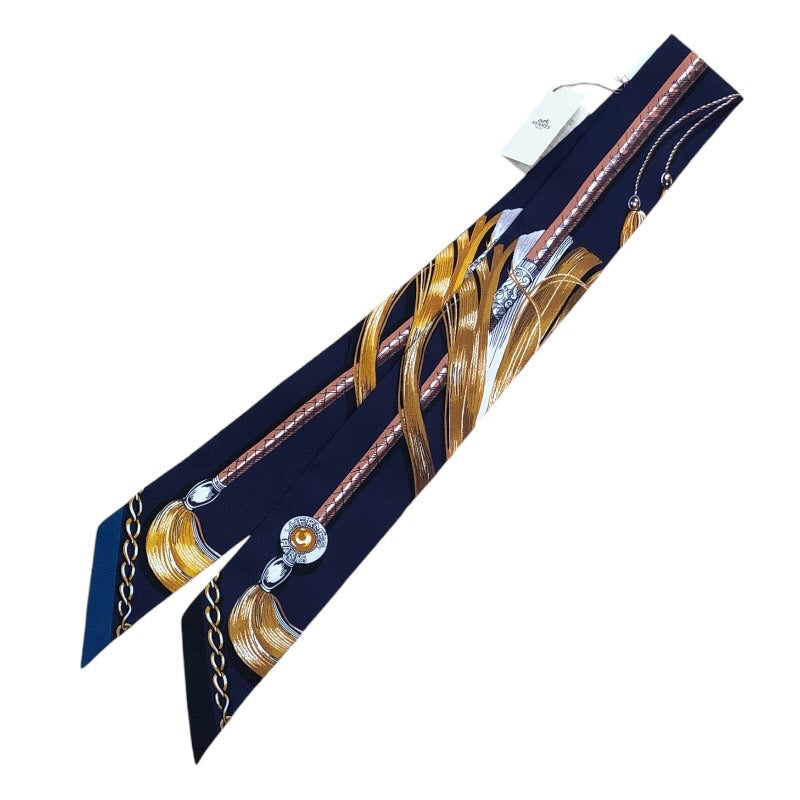エルメス HERMES ツイリー Caval Cades シルク100% ユニセックス 