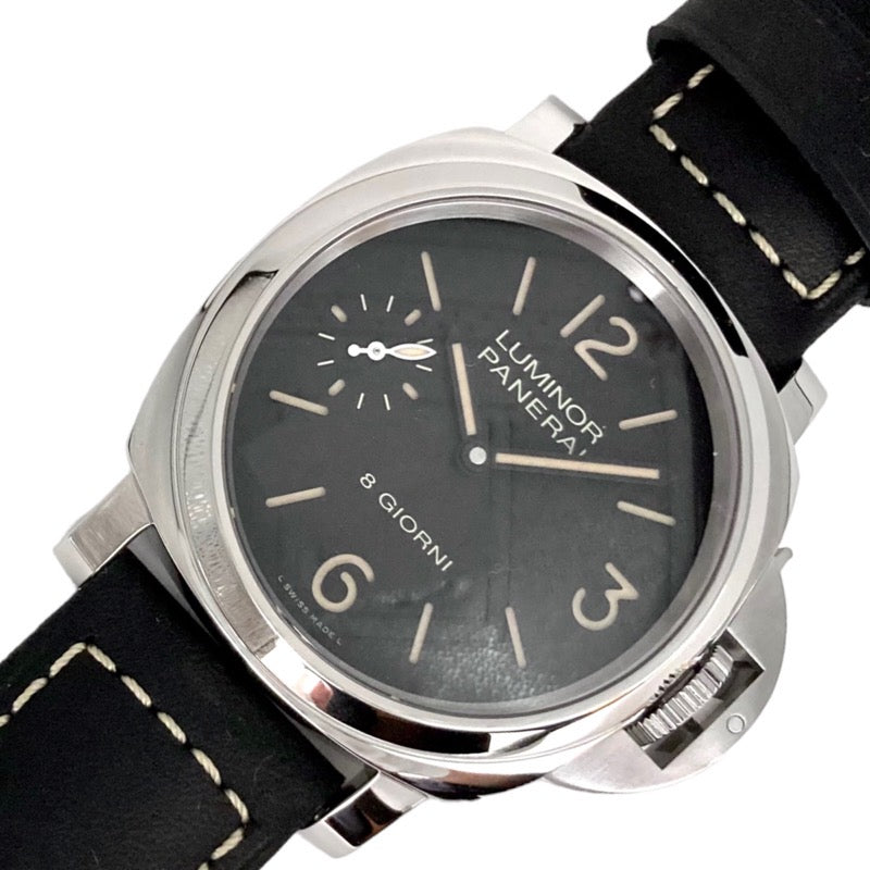 パネライ PANERAI ルミノールベース 8デイズ PAM00915 黒文字盤 ステンレススチール 手巻き メンズ 腕時計