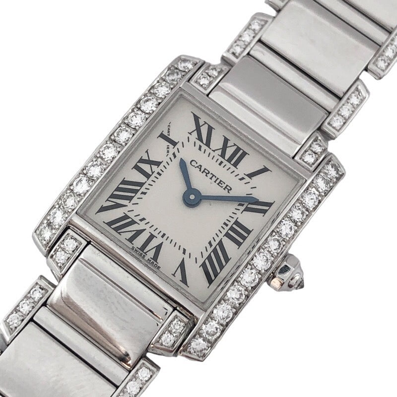 タンクフランセーズSM アフターダイヤ カルティエ【Cartier】 W50012S3 レディース時計 腕時計 レディース