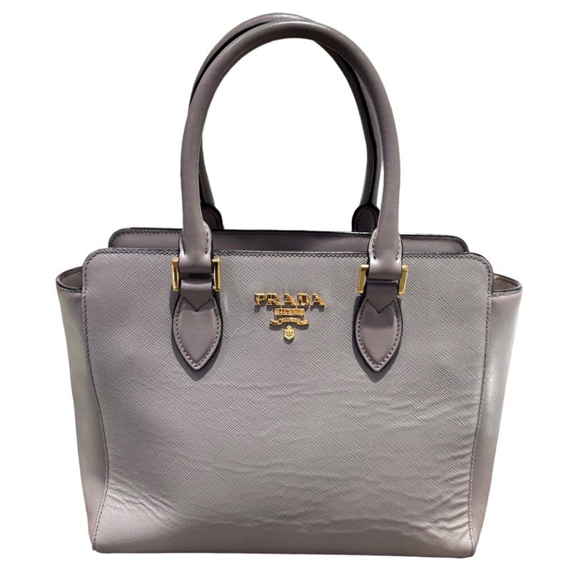 プラダ PRADA サファイアーノ２WAYハンドバッグ 1BA113 グレー GD金具 レザー レディース ショルダーバッグ |  中古ブランドリユースショップ OKURA(おお蔵)