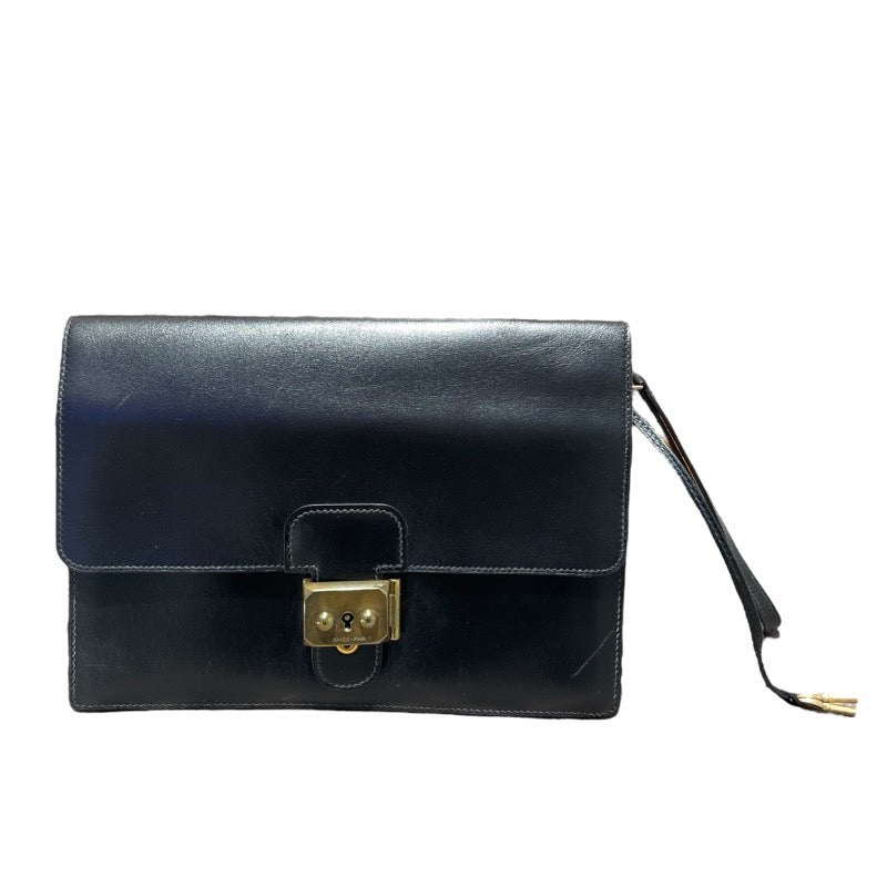 エルメス HERMES ポシェットジェット 〇U刻 ブラック GD金具