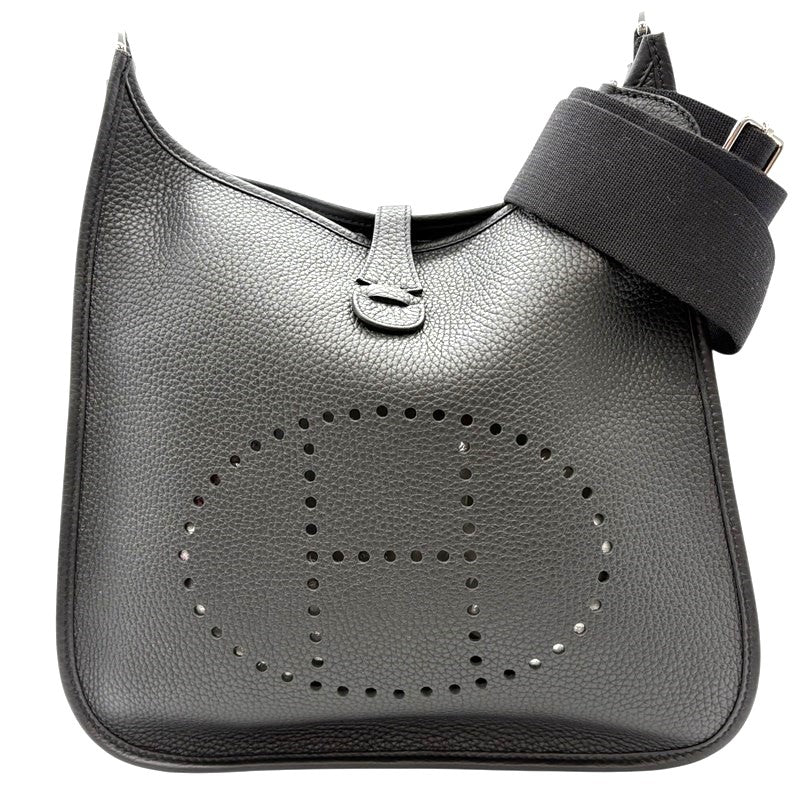 HERMES エルメス エブリン3 PM シルバー金具 ショルダーバッグ トリヨン レディース [中古] エルメス HERMES エヴリン3 PM W刻印 ブラック シルバー金具 トリヨン