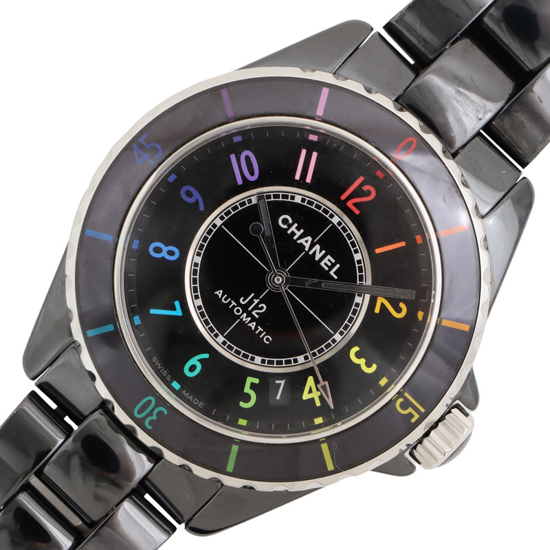 シャネル J12エレクトロ 世界1255本限定 H7122 セラミック 腕時計メンズ