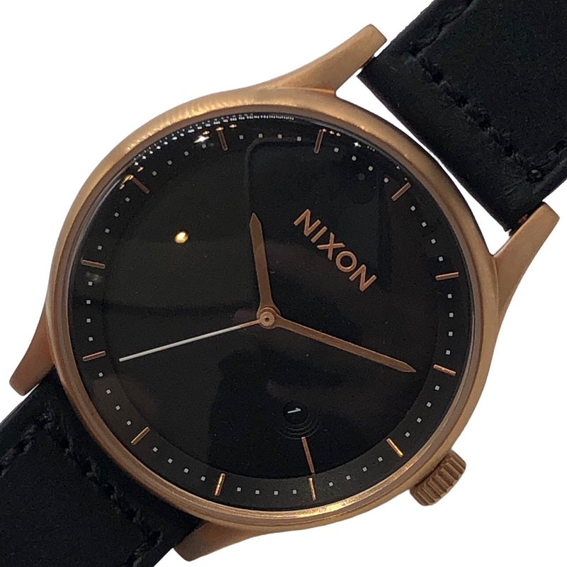 アザーブランド other brand NIZON ニクソン STATIONLEATHER  A1161 1098 GP クオーツ メンズ 腕時計