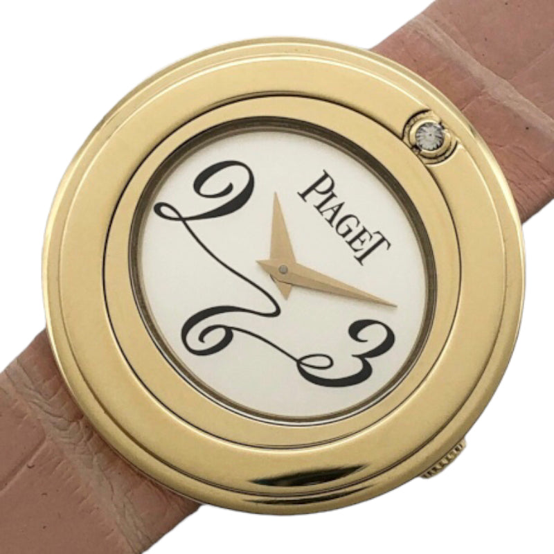 約28mmケース厚みピアジェ PIAGET ポセション P10275 シルバー K18 ...