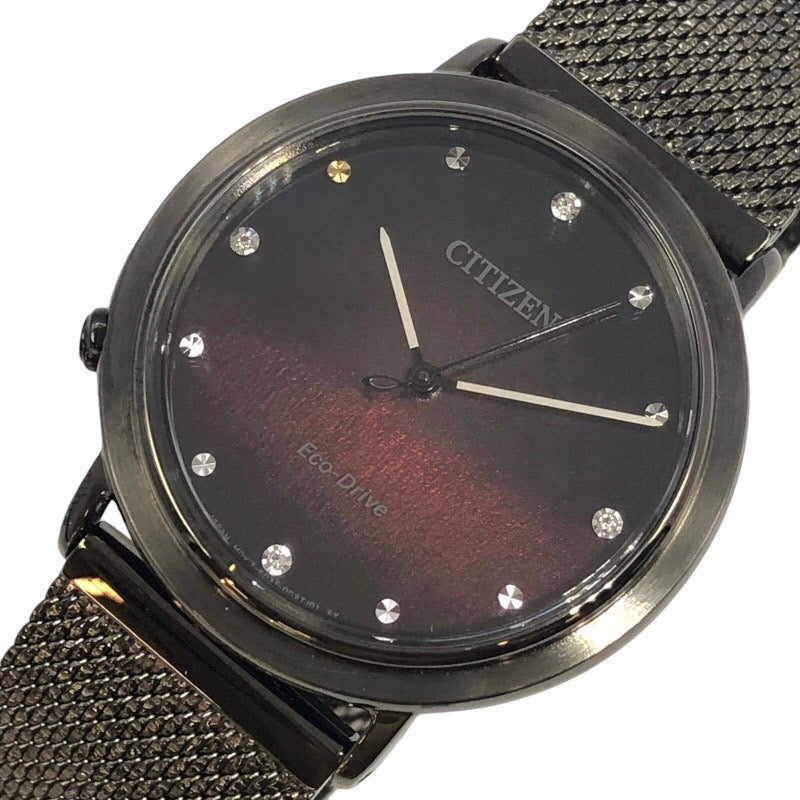 シチズン エル　 CITIZENL　10周年　限定1050本 EM1007-47E SS レッドブラウン 腕時計レディース