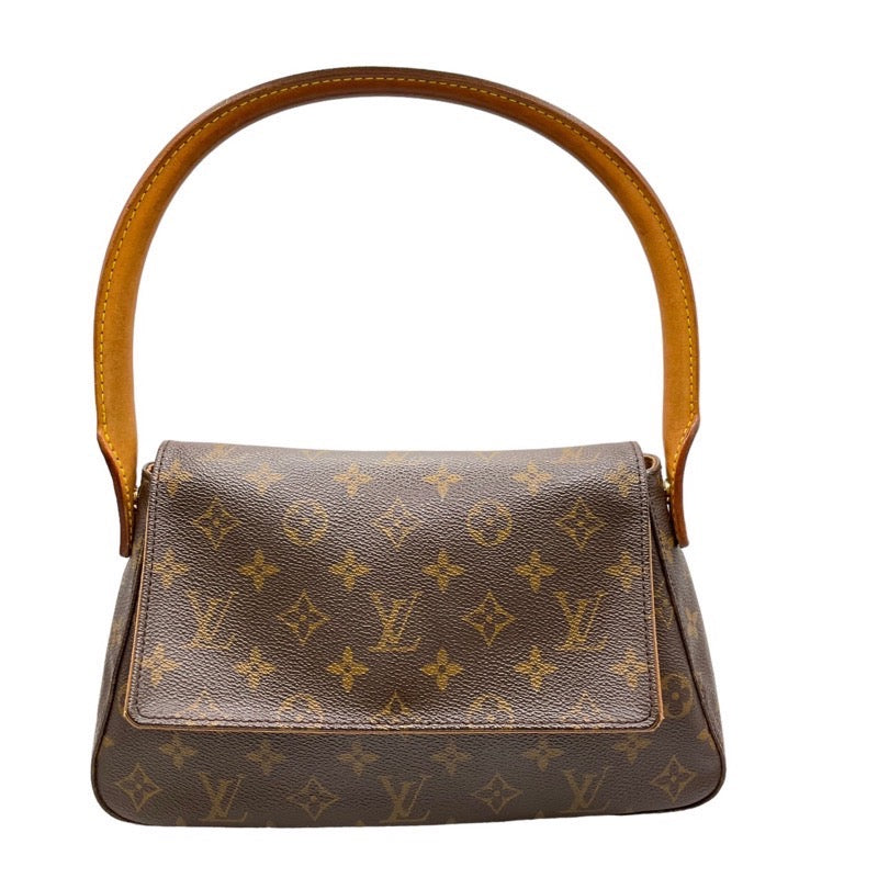 ルイ・ヴィトン LOUIS VUITTON ミニルーピング M51147 ブラウン PVC レディース ハンドバッグ