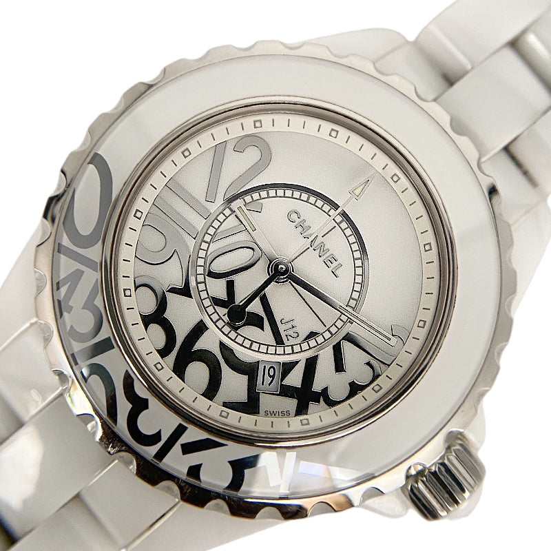 シャネル J12 グラフィティ 世界限定1200本 H5239 セラミック ホワイトセラミック/SS 白 腕時計レディース