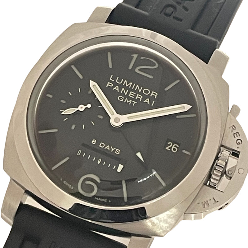 パネライ PANERAI ルミノール 1950 8デイズ GMT PAM00233 SS/純正