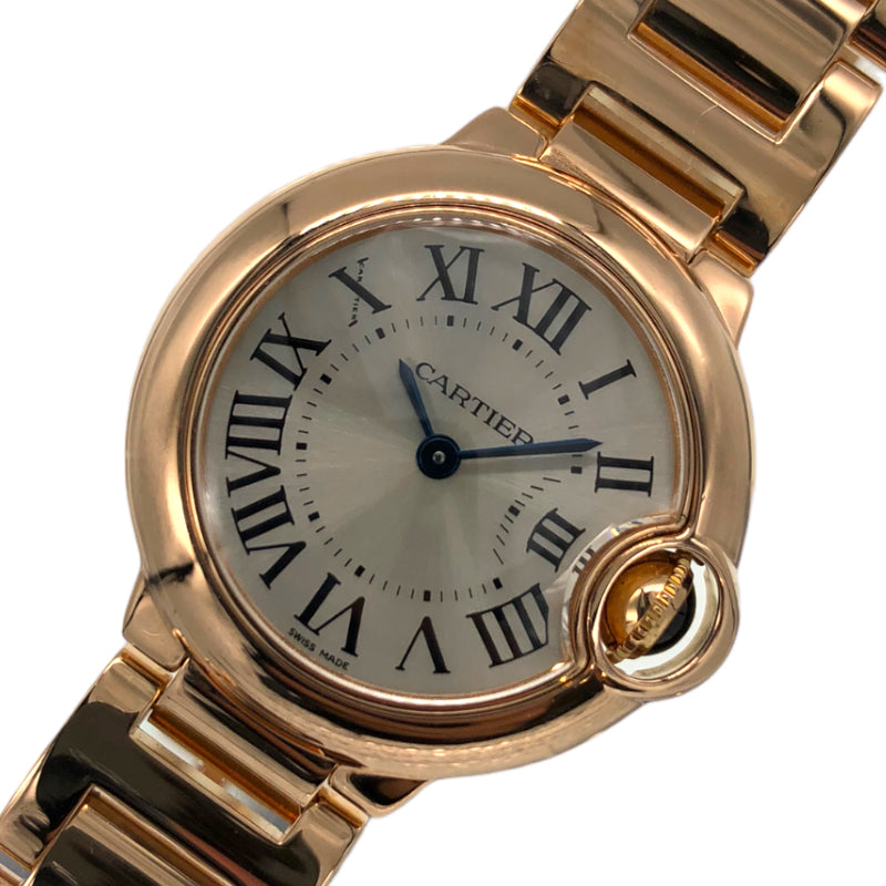 カルティエ バロンブルーSM W69002Z2 K18PG 腕時計レディース | 中古