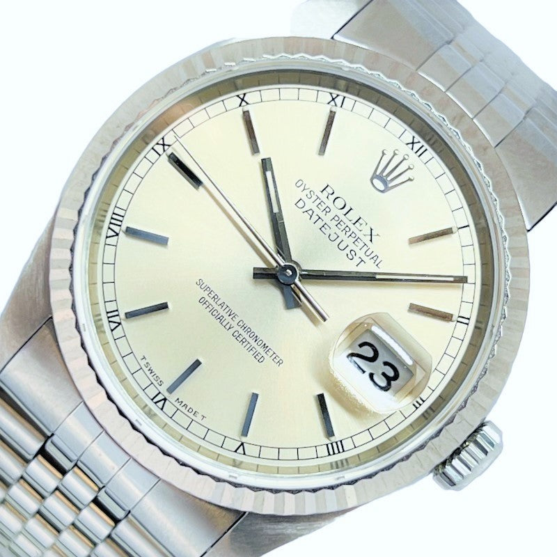 ロレックス ROLEX デイトジャスト 16234 シルバー SS/WG 自動巻き