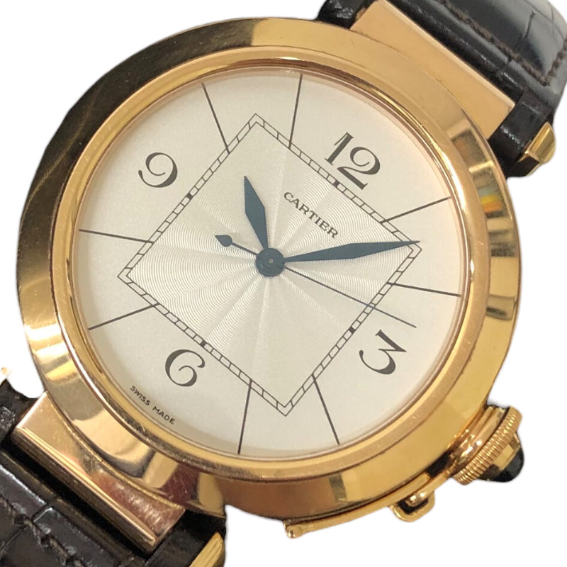 カルティエ Cartier パシャ42 W3019351 シルバー K18ピンクゴールド 自動巻き メンズ 腕時計