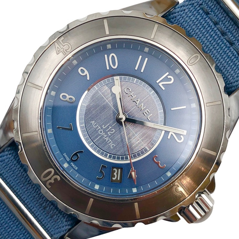 シャネル CHANEL J12 クロマティック H4338 ブルー チタン・セラミック 自動巻き メンズ 腕時計 | 中古ブランドリユースショップ  OKURA(おお蔵)