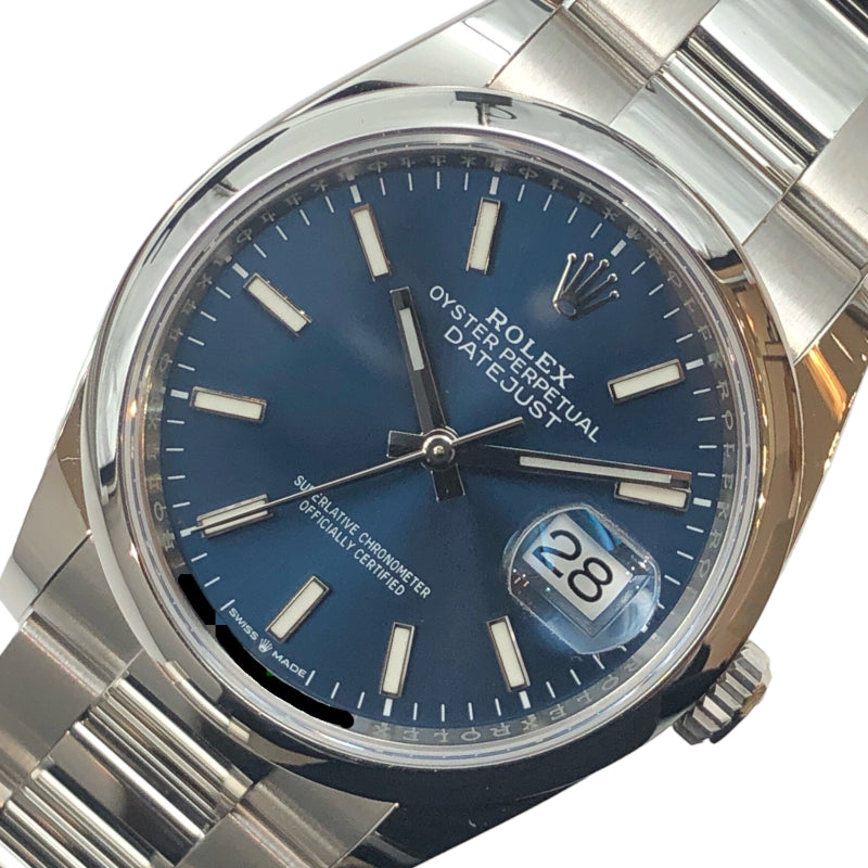 ロレックス ROLEX デイトジャスト 36 126200 ランダム番 ブライトブルー ステンレススチール メンズ 腕時計