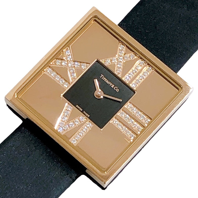 【売り激安】エルメス K18YG アトラス カクテル スクエア 腕時計 黒（未使用　展示品） 腕時計