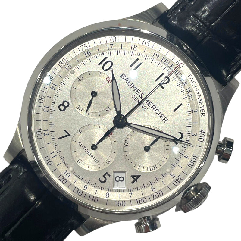 ボーム＆メルシェ BAUME & MERCIER ケープランド クロノグラフ M0A10063 シルバー ステンレススチール 自動巻き メンズ 腕時計
