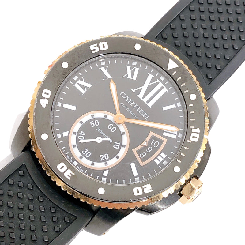 カルティエ Cartier カリブルドゥカルティエダイバー W2CA0004 PG/SS 自動巻き メンズ 腕時計