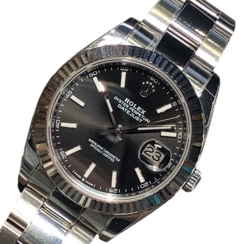 ロレックス ROLEX デイトジャスト41 126334 ブラック ステンレススチール メンズ 腕時計