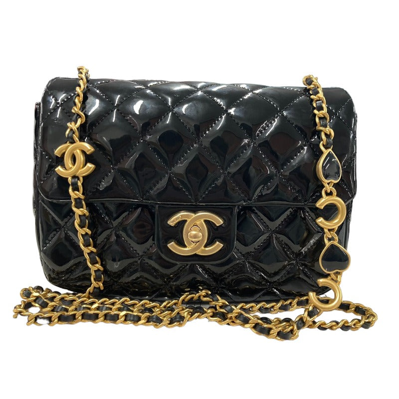 シャネル CHANEL ミニマトラッセ AS3489 ブラック ゴールド金具