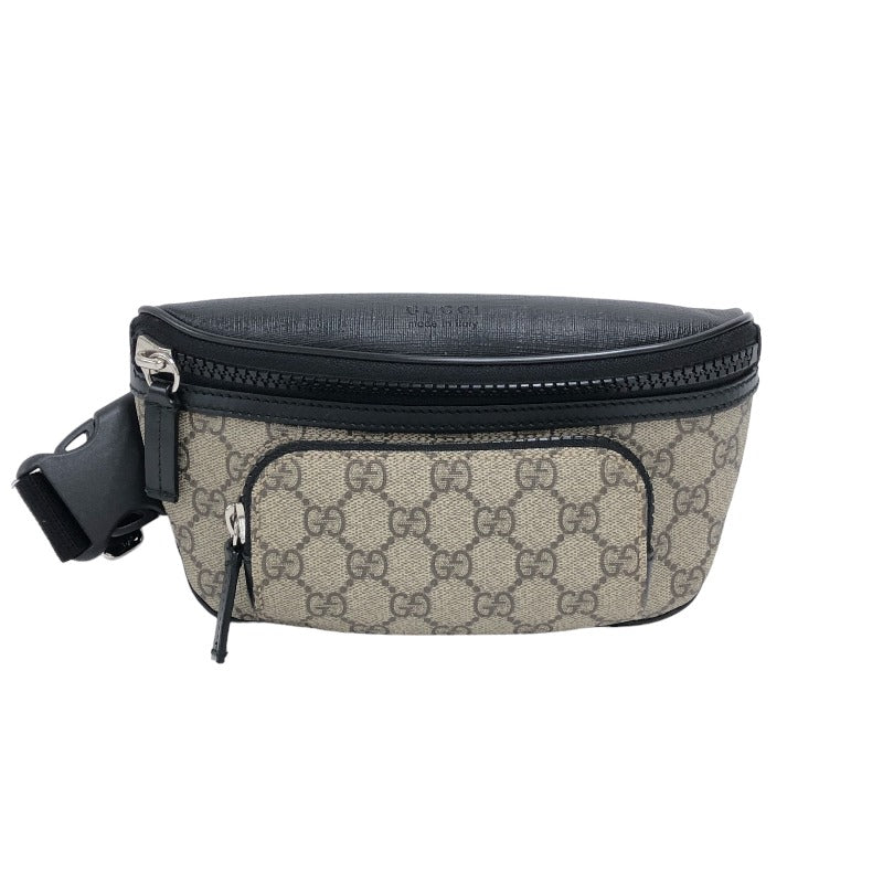 グッチ GUCCI GGスプリーム ボディバッグ 450946 ベージュ×ブラック GG