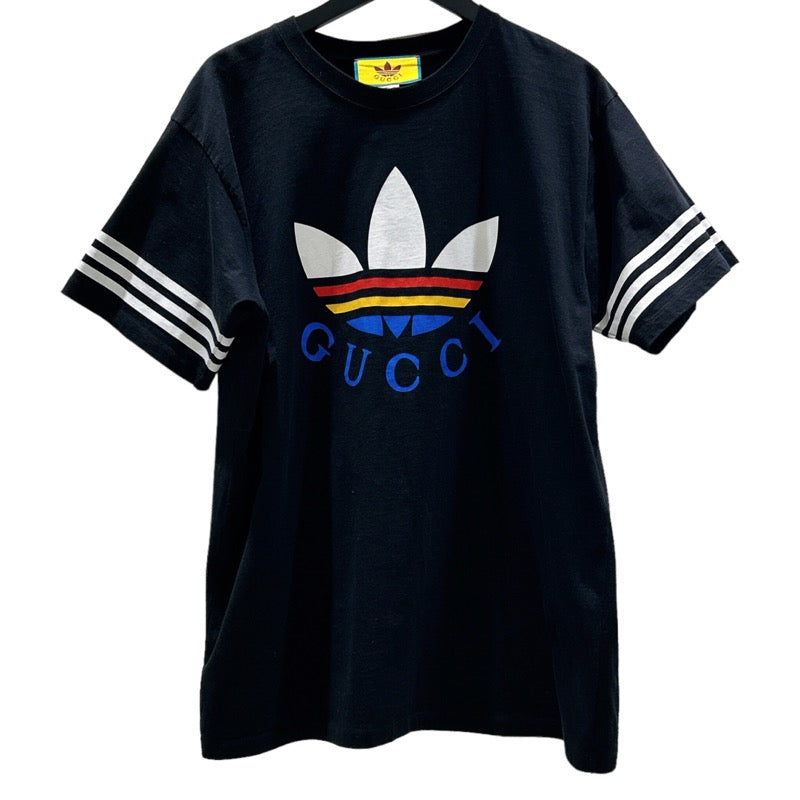 グッチ GUCCI GUCCI×adidas ロゴTシャツ 616036 ブラック/マルチ