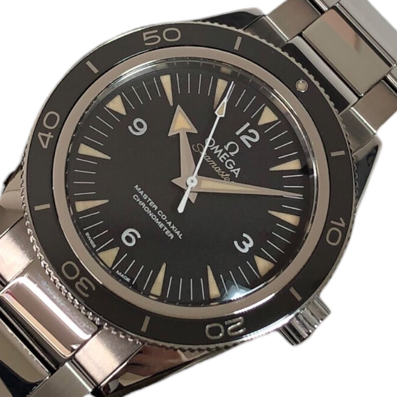オメガ シーマスター300 マスター コーアクシャル 自動巻き 腕時計 ステンレススチール SS ブラック 2019年購入 233.30.41.21.01.001 メンズ 40802063960【アラモード】