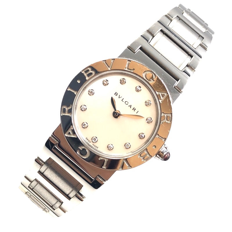 美品　ブルガリソロテンポホワイト腕時計　BVLGARI時計ブルガリブルガリ腕時計ブルガリ時計