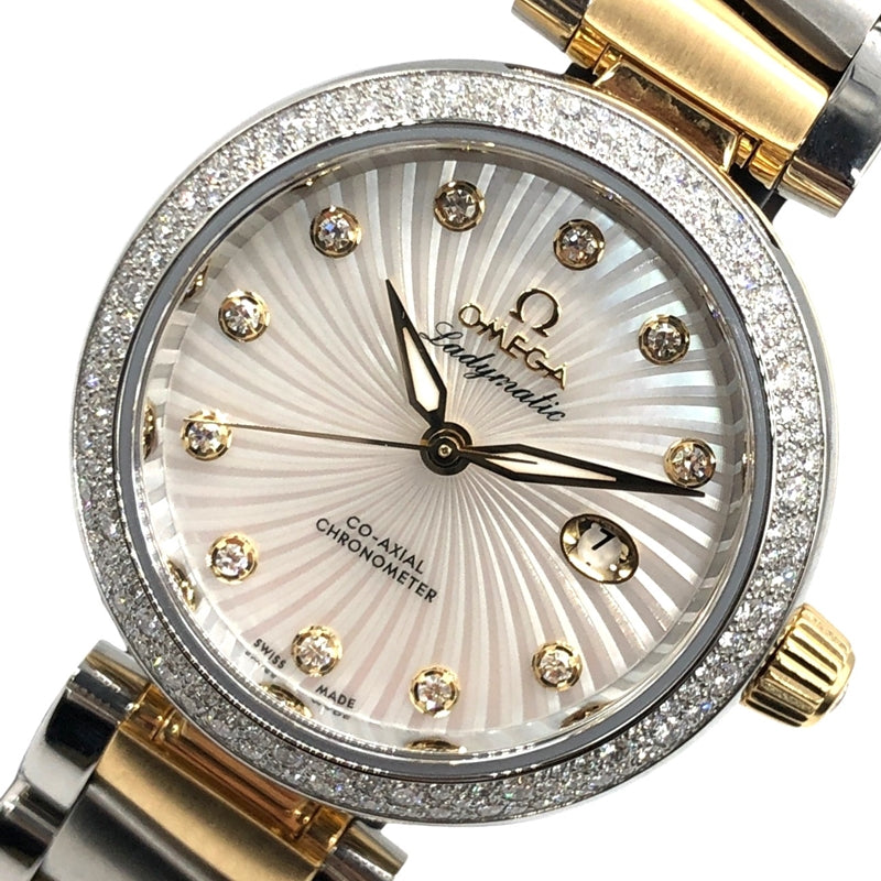 オメガ OMEGA デビル レディマティック ダイヤ ホワイトシェル 425.25.34.20.55.002 ホワイトシェル K18/SS レディース  腕時計