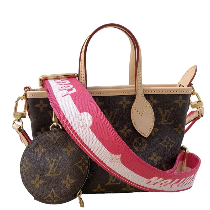 ルイ・ヴィトン LOUIS VUITTON ネヴァーフルBB M46786 ブラウン ローズ・ペオニー モノグラム レディース ショルダーバッグ