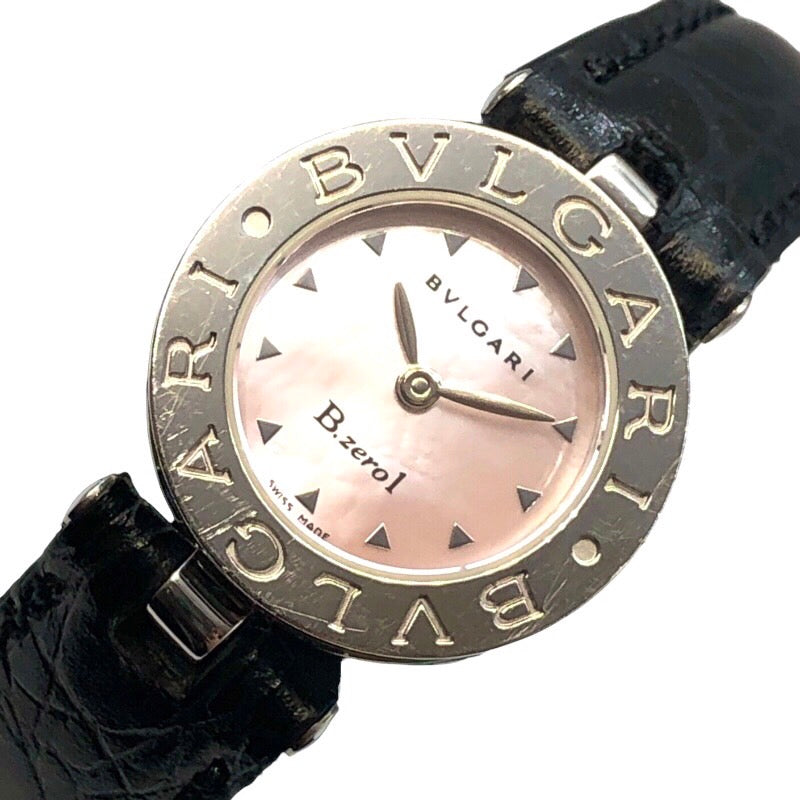ブルガリ BVLGARI B-Zero1 ピンクシェル BZ22S ステンレススチール レディース 腕時計