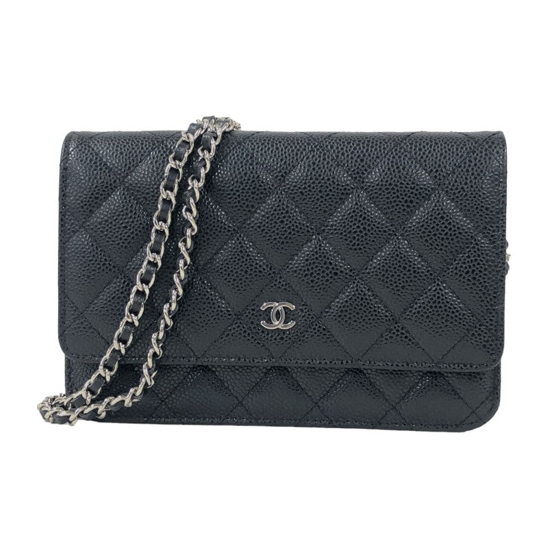 シャネル CHANEL マトラッセチェーン AP0250 31番台 ブラック シルバー