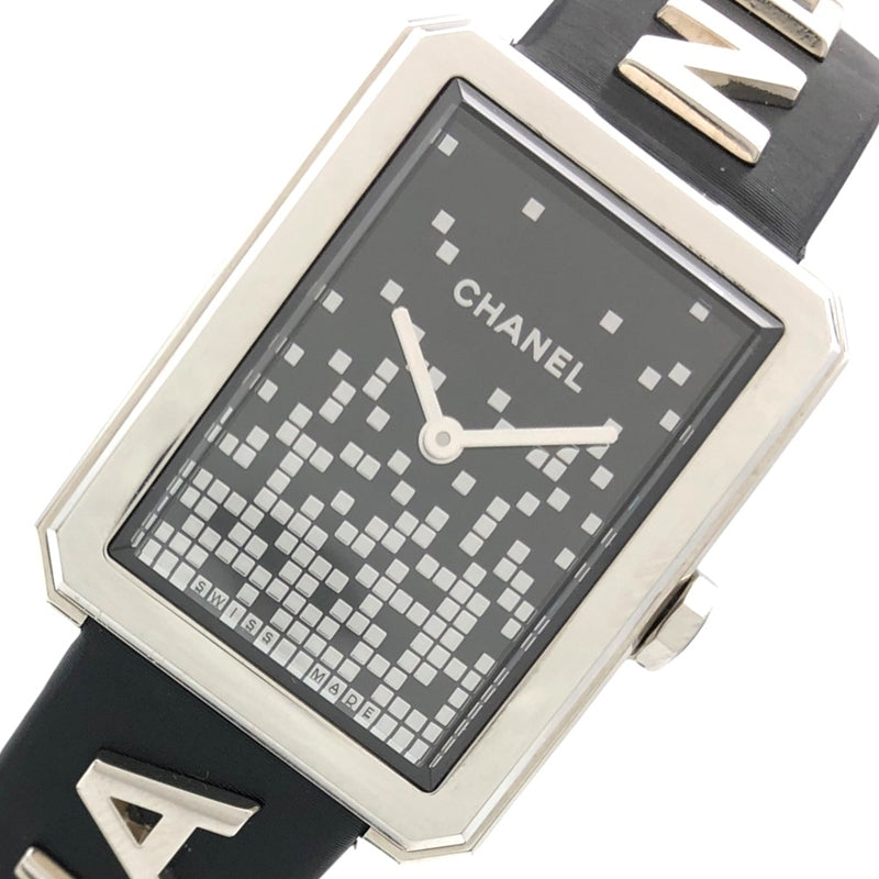 シャネル CHANEL ボーイフレンド ウォンテッド ドゥ シャネル H7470 ブラック SS/純正ベルト/純正尾錠 クオーツ レディース 腕時計