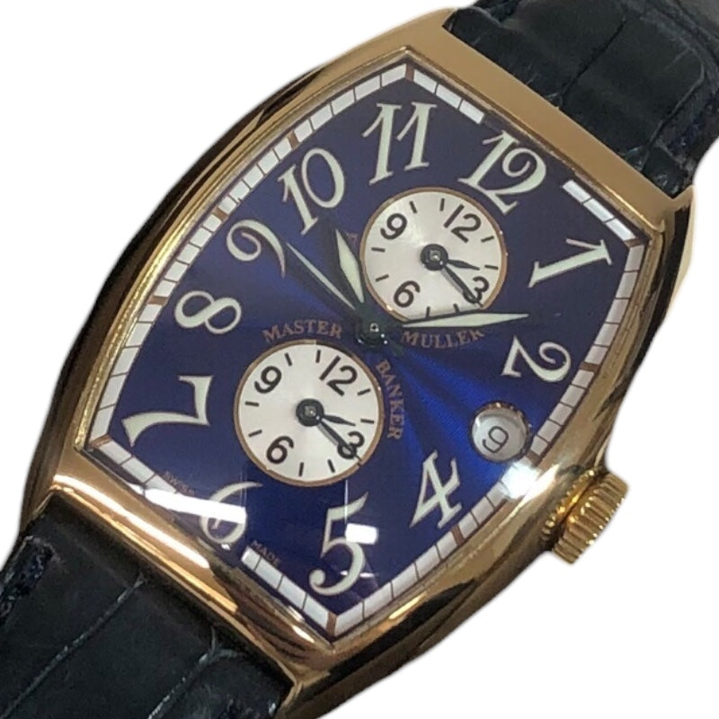 フランク・ミュラー FRANCK MULLER マスターバンカー 6850MB3N ブルー