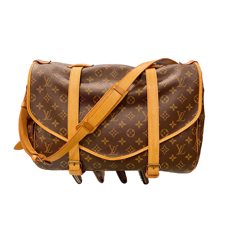 LOUIS VUITTON ソミュール43 ショルダーバッグ モノグラム