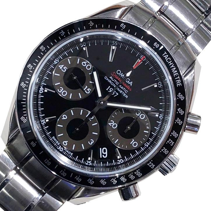 オメガ スピードマスター 323.30.40.40.01.001 ブラック 腕時計メンズ