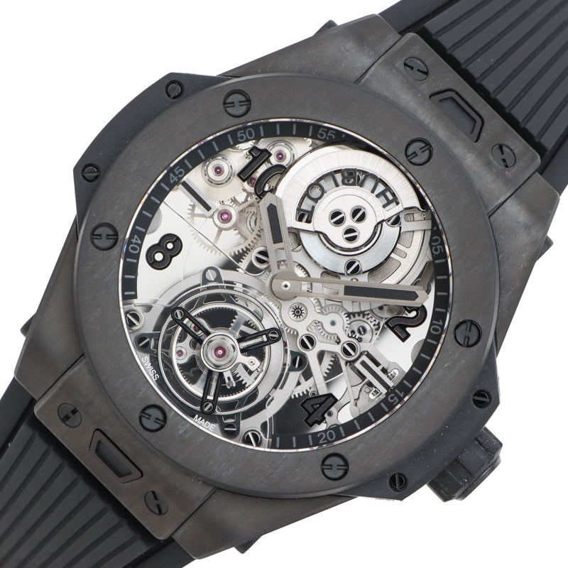 ウブロ HUBLOT ビッグ・バン トゥールビヨン オートマティック オールブラックカーボン 429.QU.0140.RX.YOS ブラック |  中古ブランドリユースショップ OKURA(おお蔵)