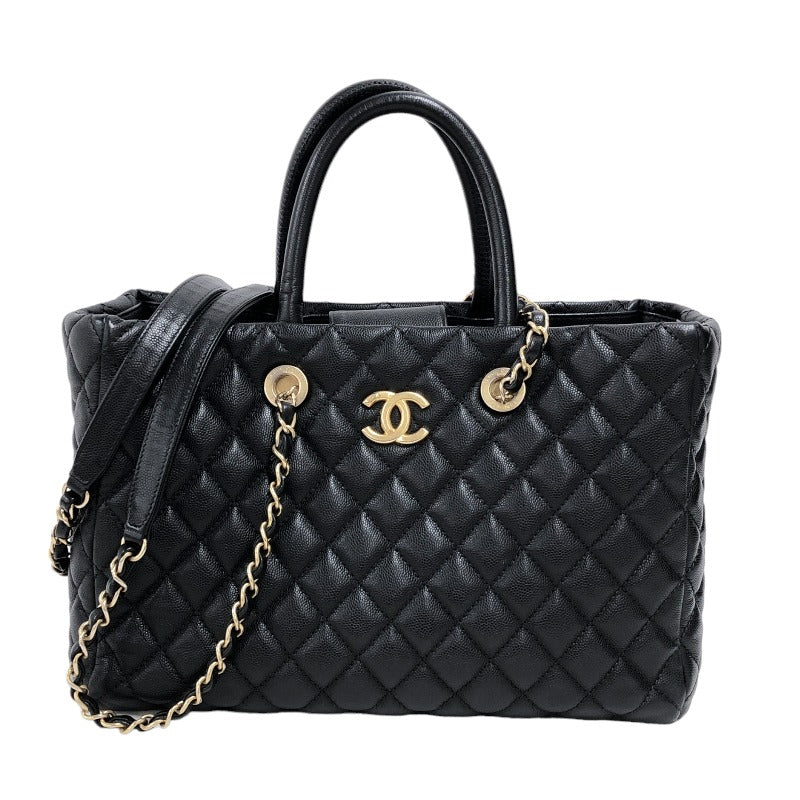 シャネル CHANEL マトラッセ 2WAYトートバッグ A57974 27番台 ブラック