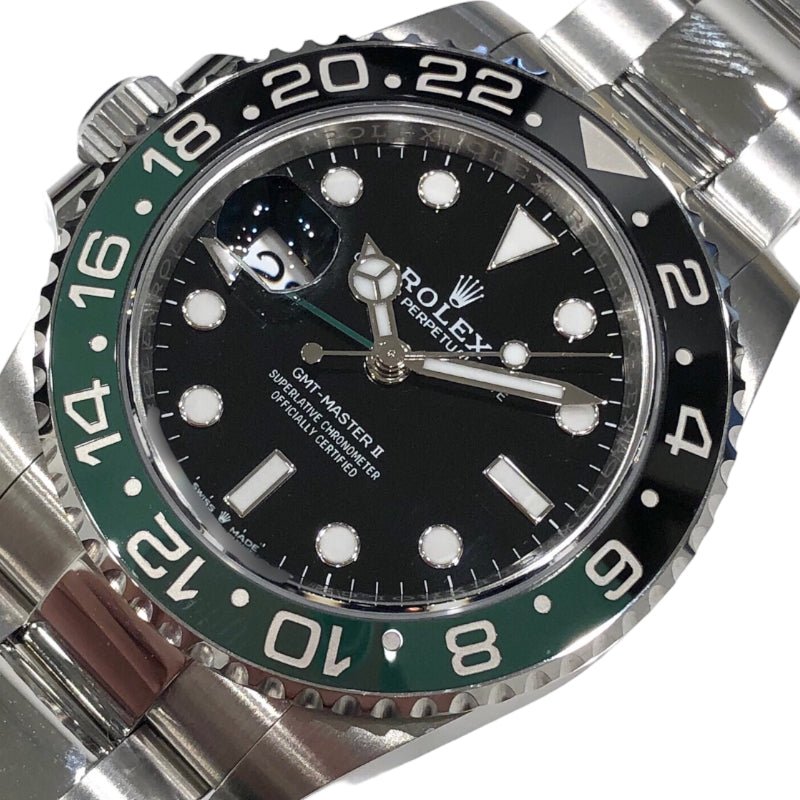 ロレックス ROLEX GMTマスター2 レフティー 126720VTNR SS 自動巻き