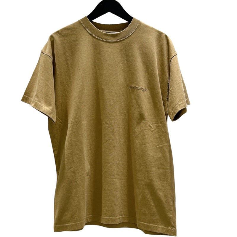 バレンシアガ ロゴ刺繍 Tシャツ 20SS 612965 コットン ベージュ 半袖Ｔ
