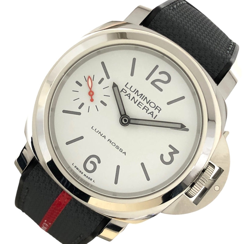 パネライ PANERAI ルミノール　ルナロッサ PAM01342 ホワイト SS/純正ベルト/純正尾錠 手巻き メンズ 腕時計